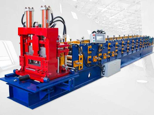 Auto interchangeable CZ purlin roll forming machine