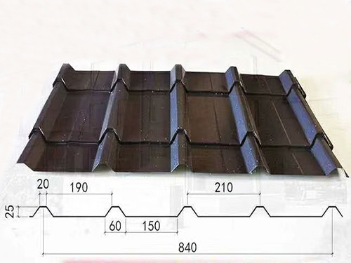 XDL-009  25-210-840 glazed tile profile drawing