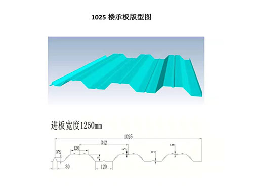 XDL-004 1025 floor decking profile drawing